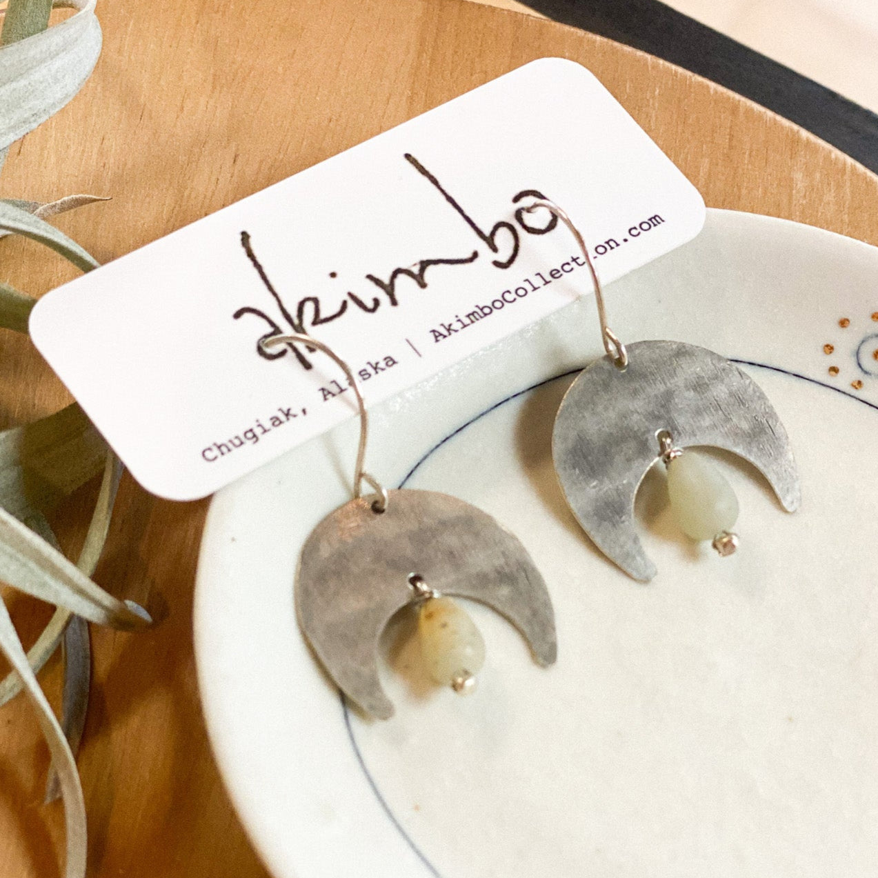 Turnagain | ASP + Aventurine Earrings by Akimbo Collection