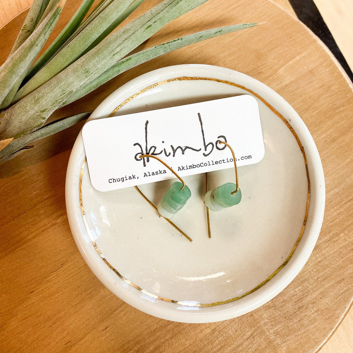 Closed Back Gradient Earrings by Akimbo Collection