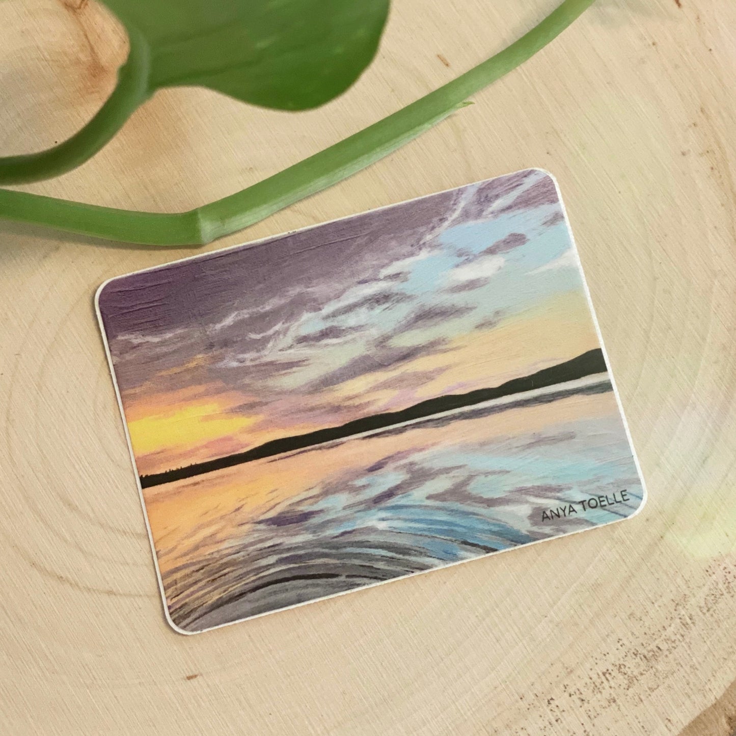 Harding Lake Sticker by Anya Toelle