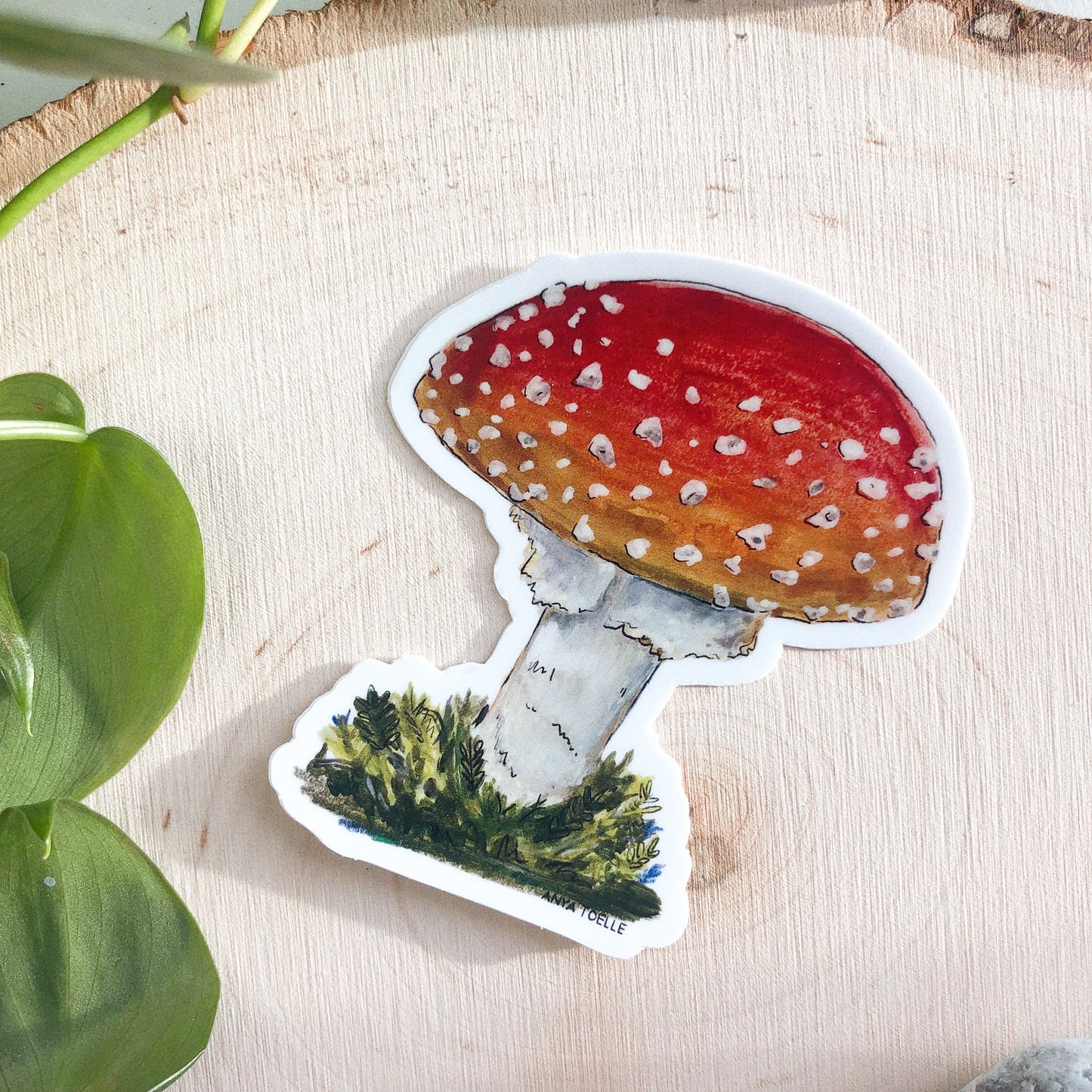 1 Amanita Sticker by Anya Toelle