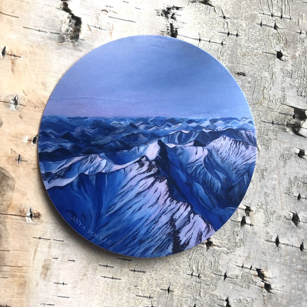 Alpine Glow Sticker by Anya Toelle