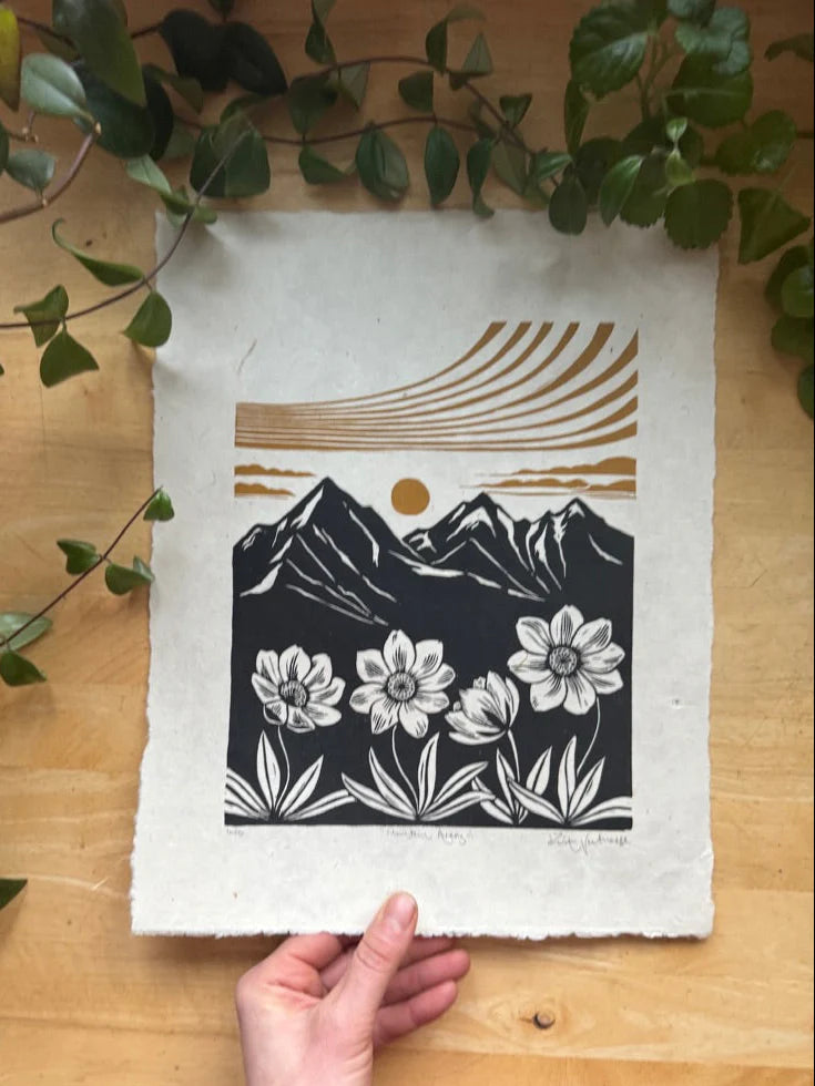 Mountain Avens 11x14 Original Print by Adrift Prints