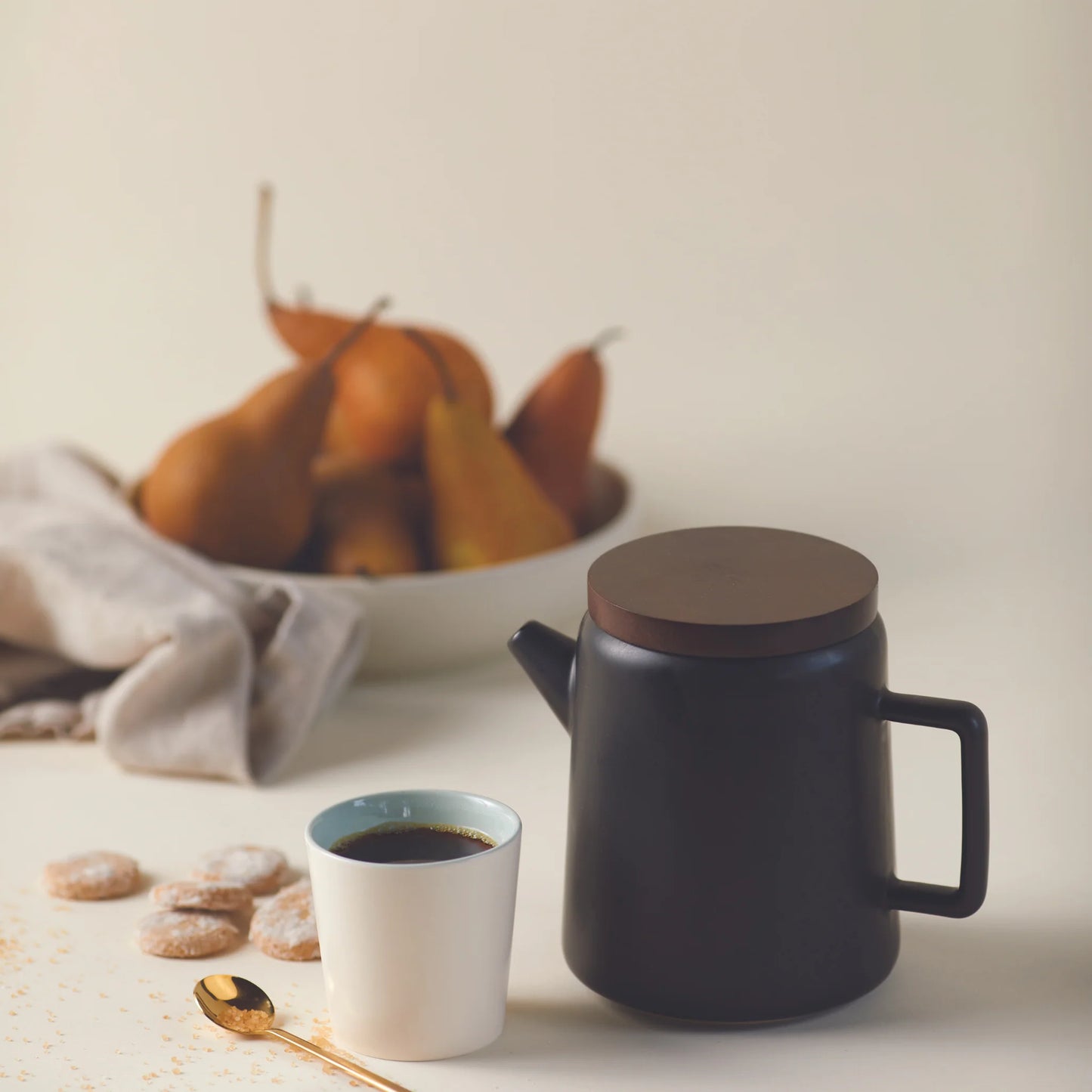 Ceramic Pour-Over Serving Pot - Black - by Good Citizen