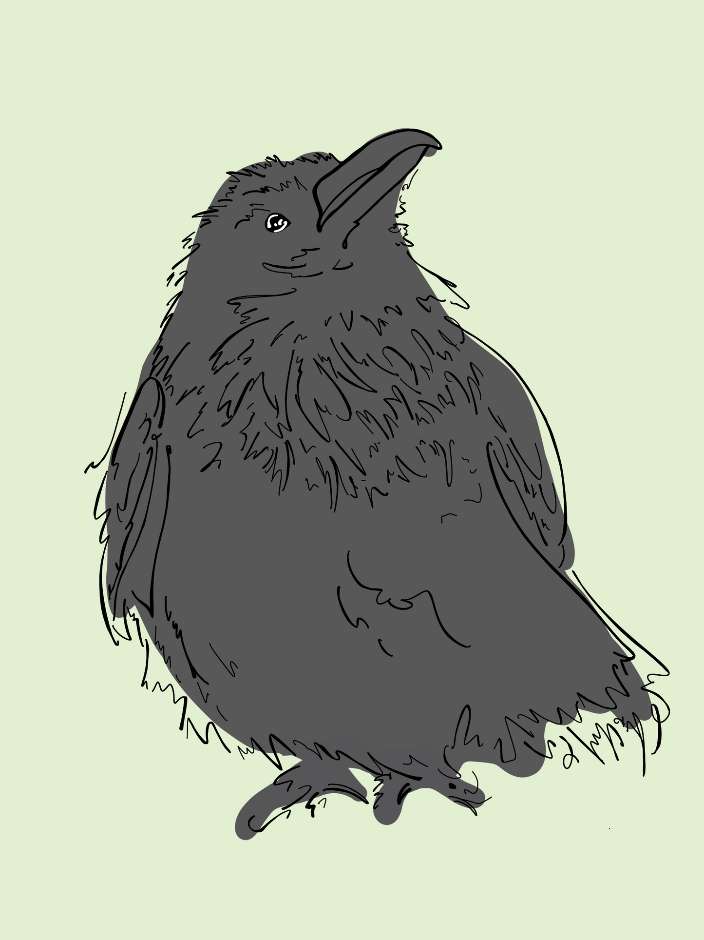 Little Raven Owl Card by Printworthy