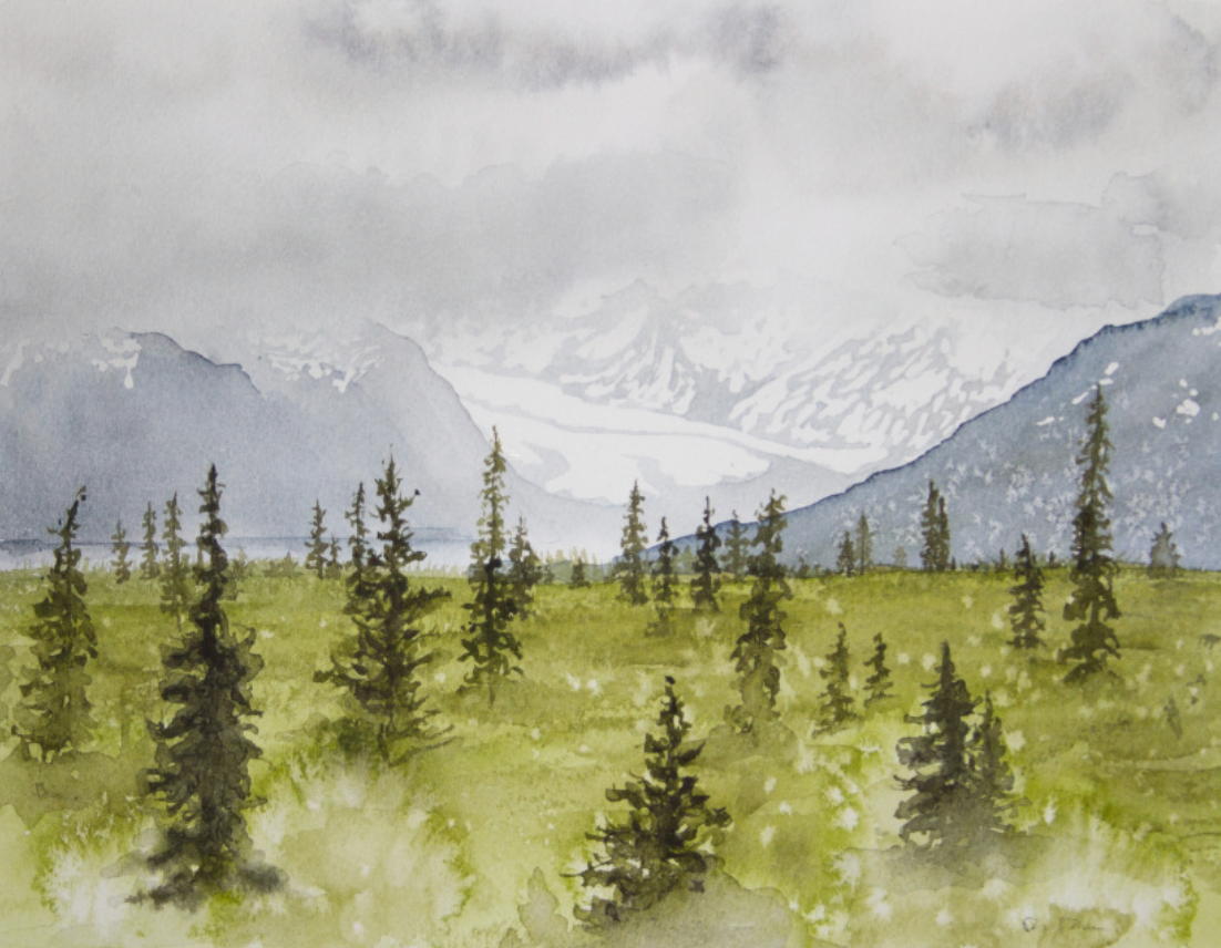 Nelchina Glacier 11x14 Print by Robin Farmer