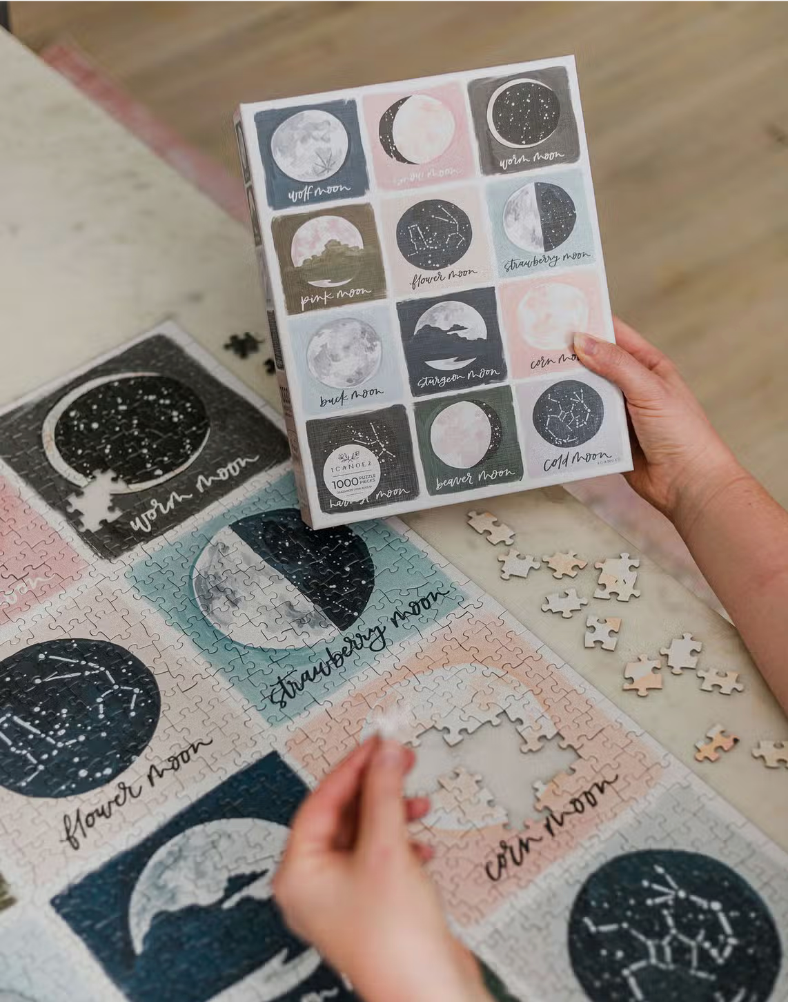 Painted Moons - 1,000 Piece Jigsaw Puzzle