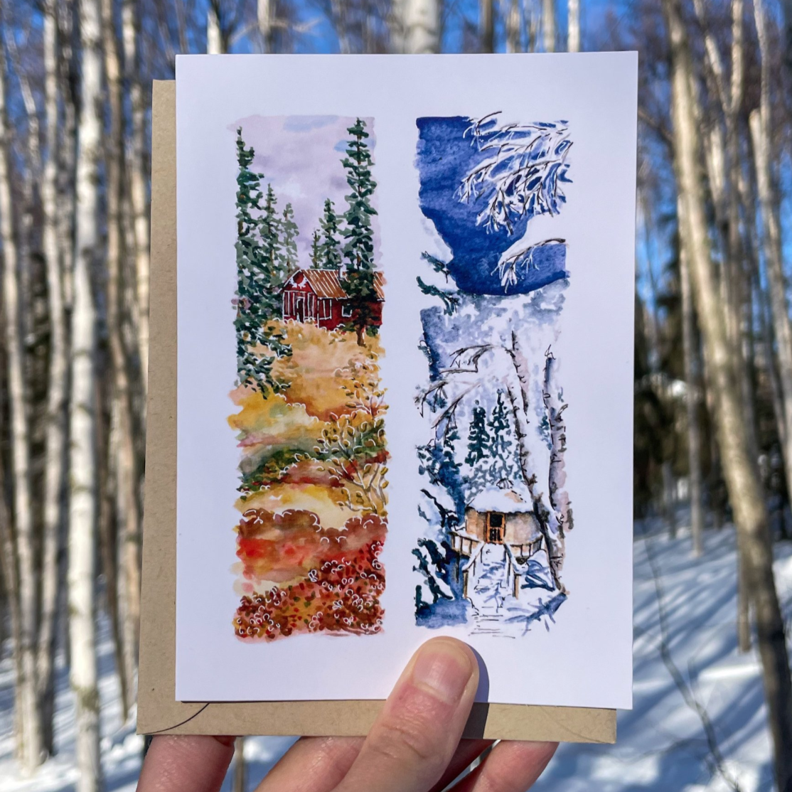Season's Greetings Cards - 4 Pack by Jill Richie