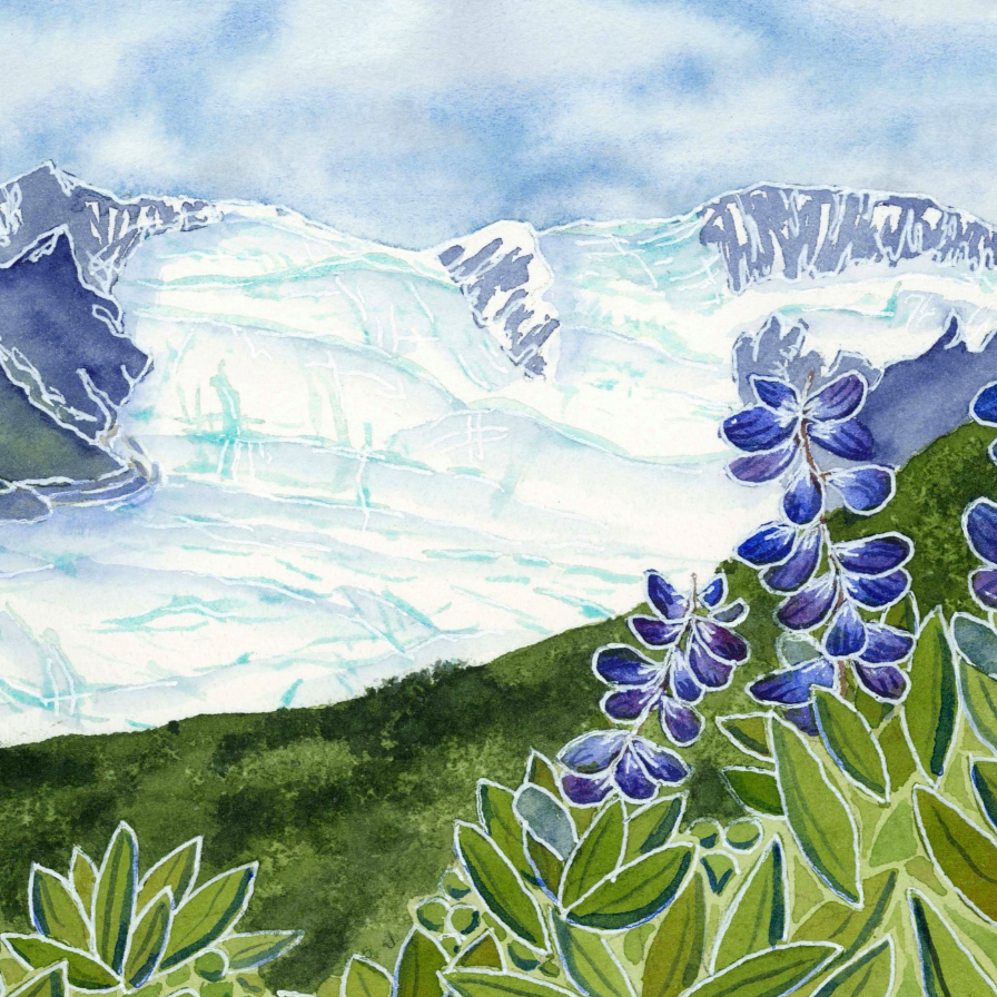 Lap of Lupine 8x10 Print by Jill Richie