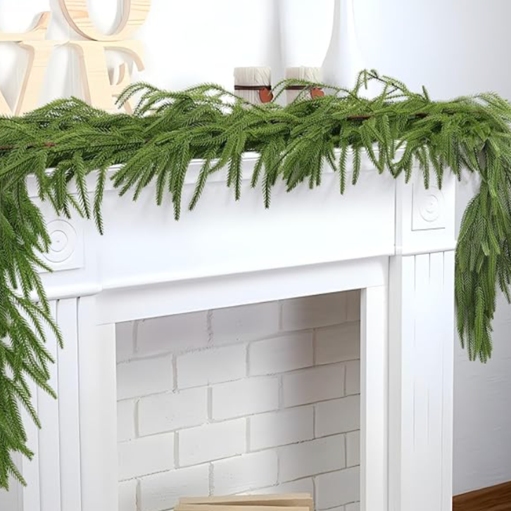 Real Touch Artificial Winter Pine Garland