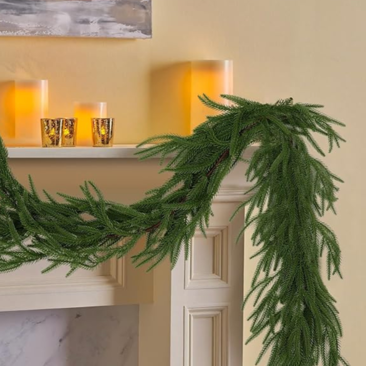 Real Touch Artificial Winter Pine Garland