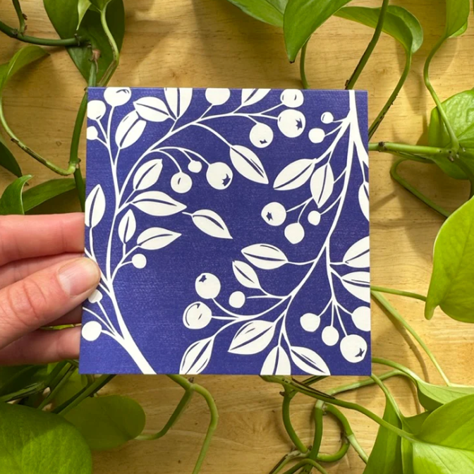 AK Blueberry Card by Adrift Prints