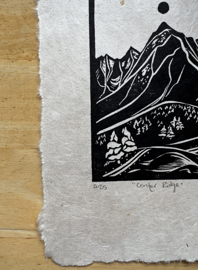 Center Ridge 5x7 Print by Adrift Prints
