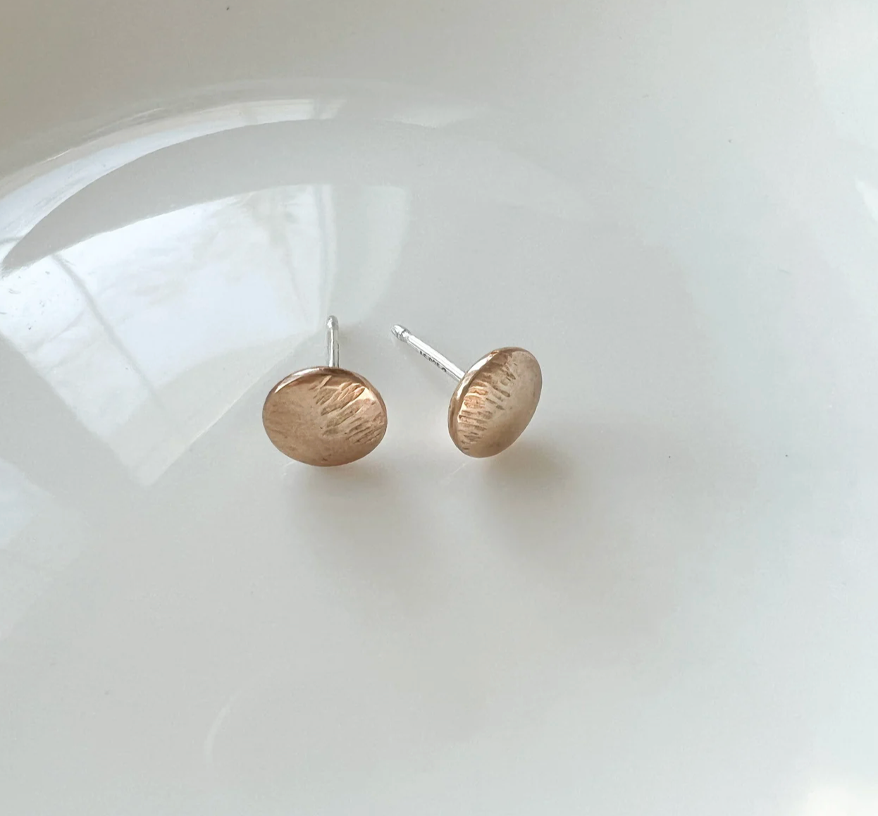 Gold Domed Textured Posts by Elm Designs