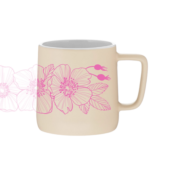 Wild Rose Ceramic Mug by Brianna Reagan Art