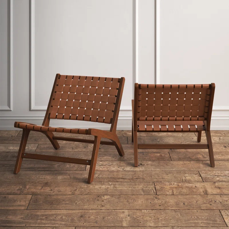 Vegan Leather Accent Chair