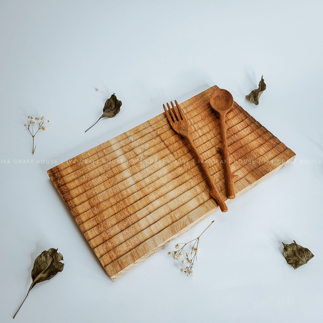 Wooden Serving Charcuterie Board Tray by 194 Craft House