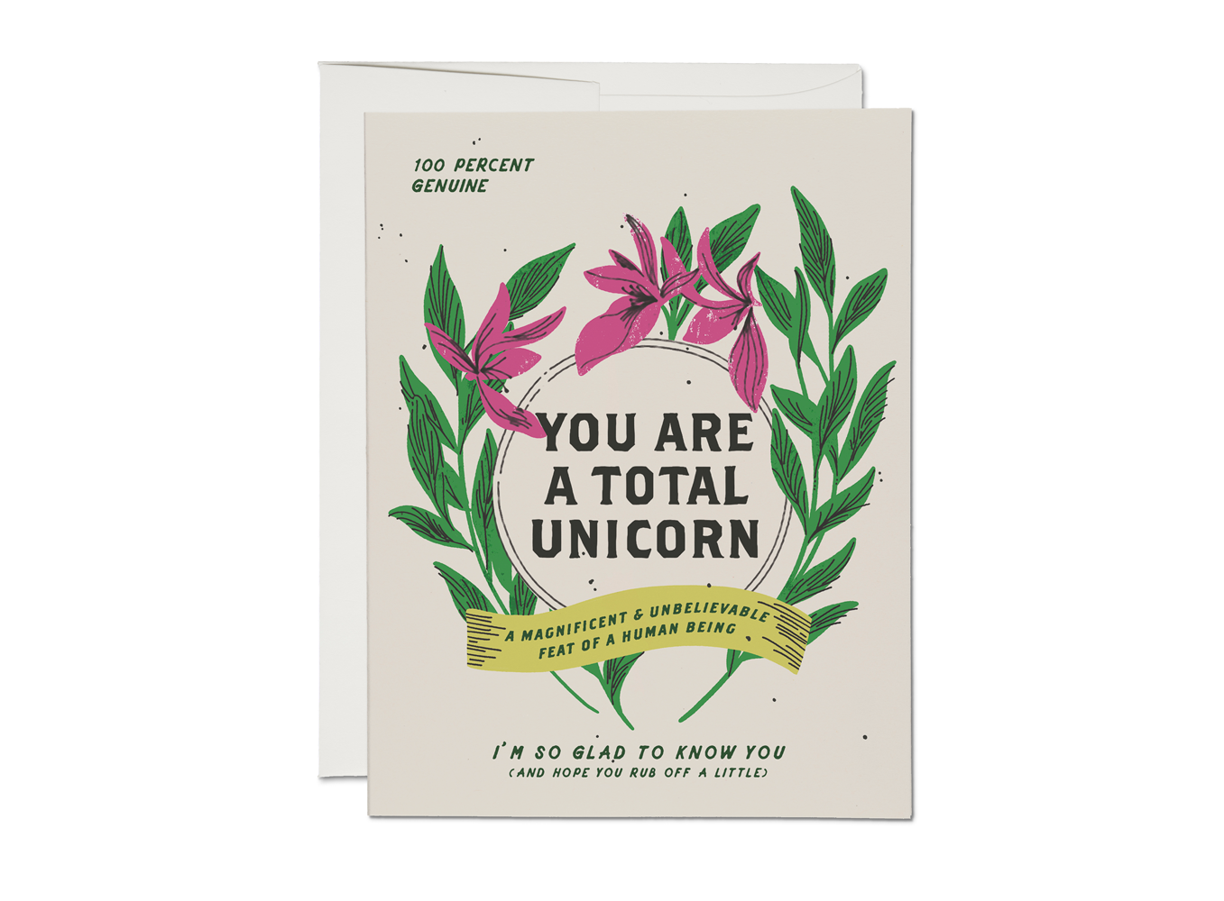 Total Unicorn Card by Red Cap Cards