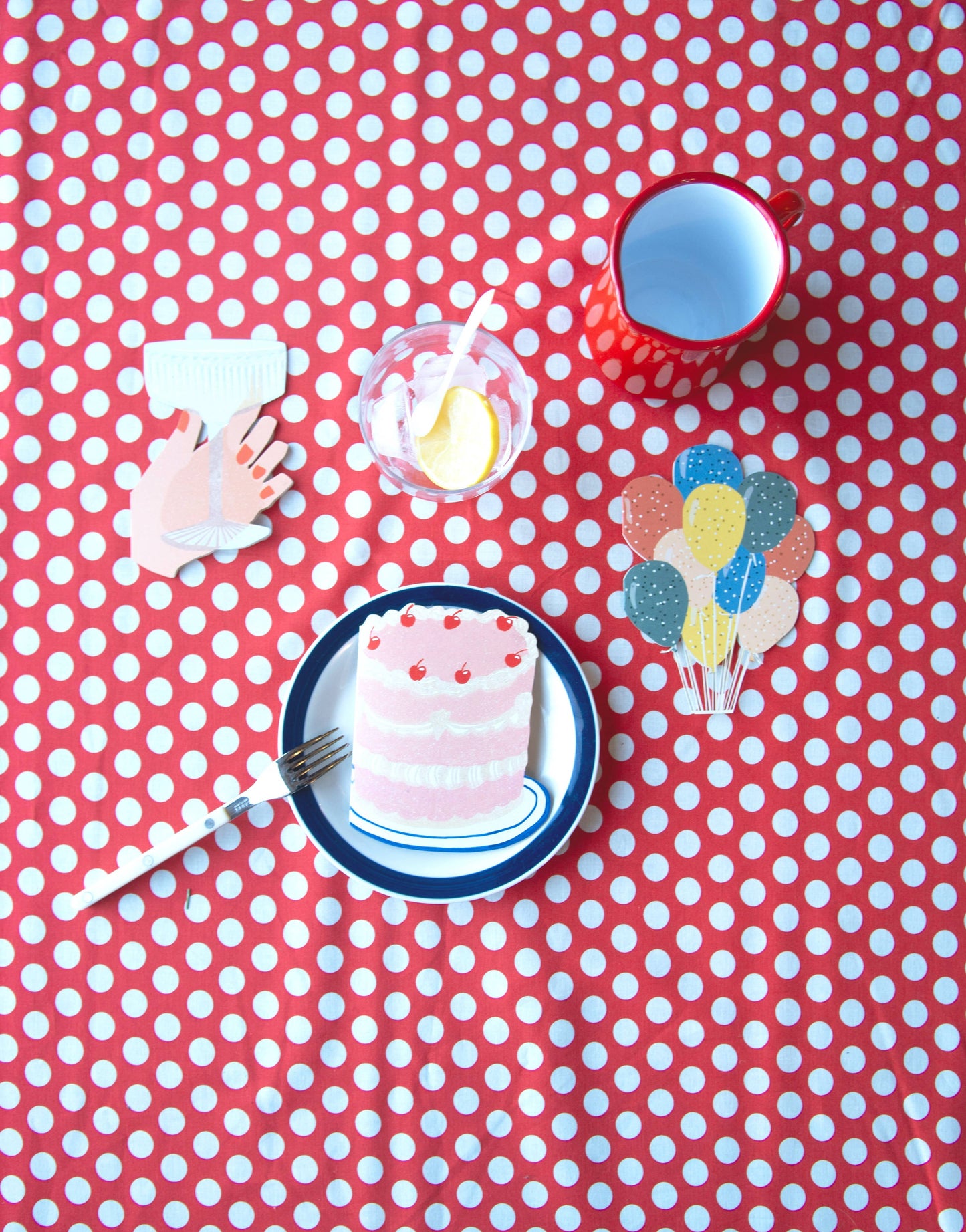 Party Cake - Die Cut Card by Isatopia
