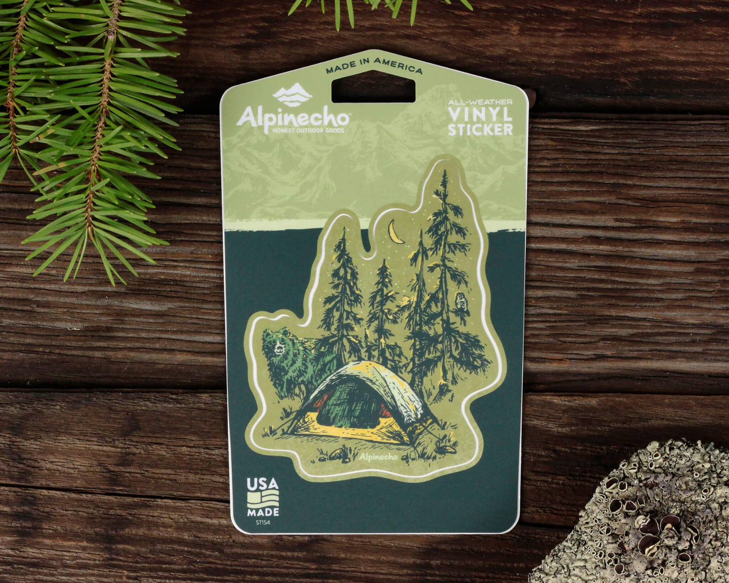 Camp Visitors Sticker by Alpinecho