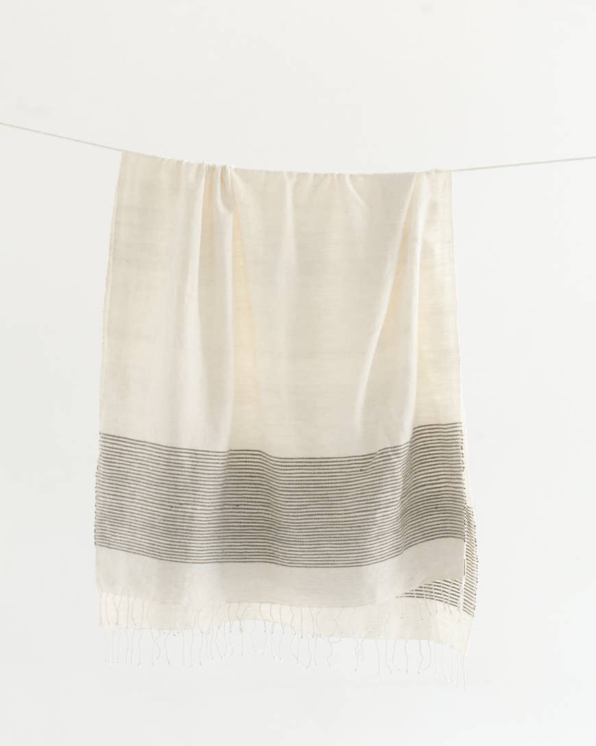 Riviera Cotton Throw Blanket by Creative Women