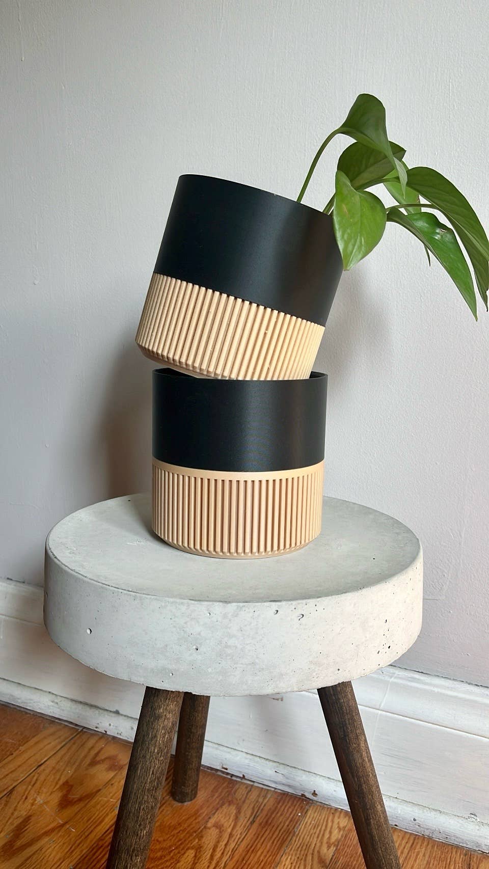 Modern Slat Planter | Medium by Prairie City Printing Co.