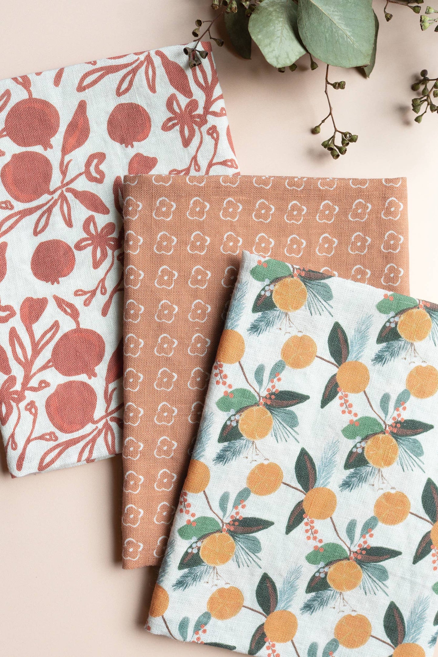 Elise Sienna Linen Tea Towel by Our Heiday