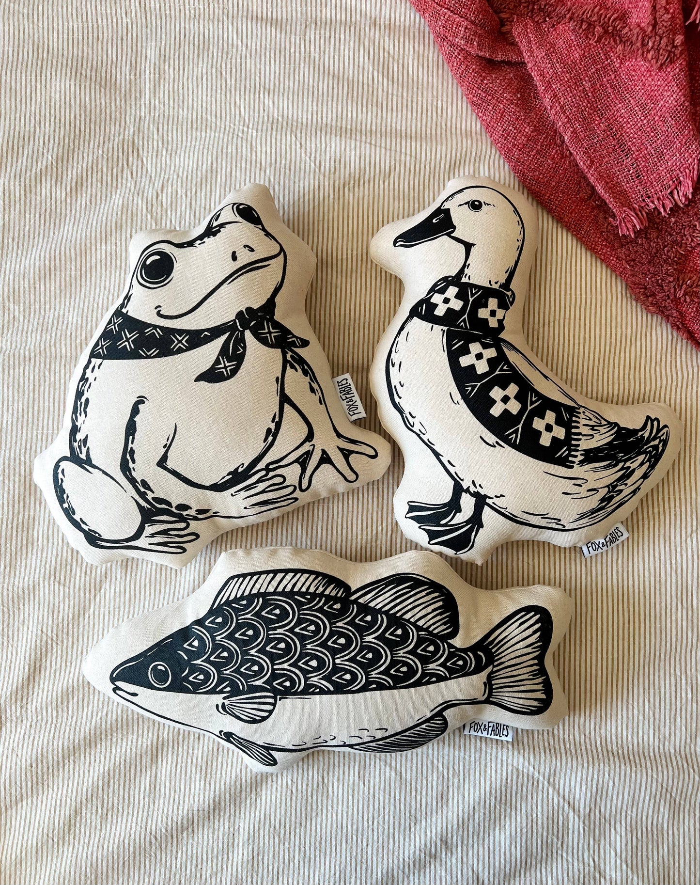 Pond Life Frog Accent Pillow by Fox & Fables