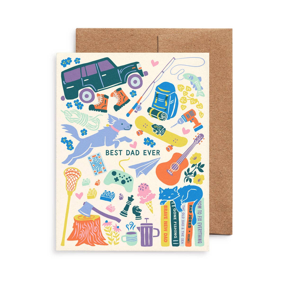 Best Dad Ever Father's Day Card by Nuthatch Studio