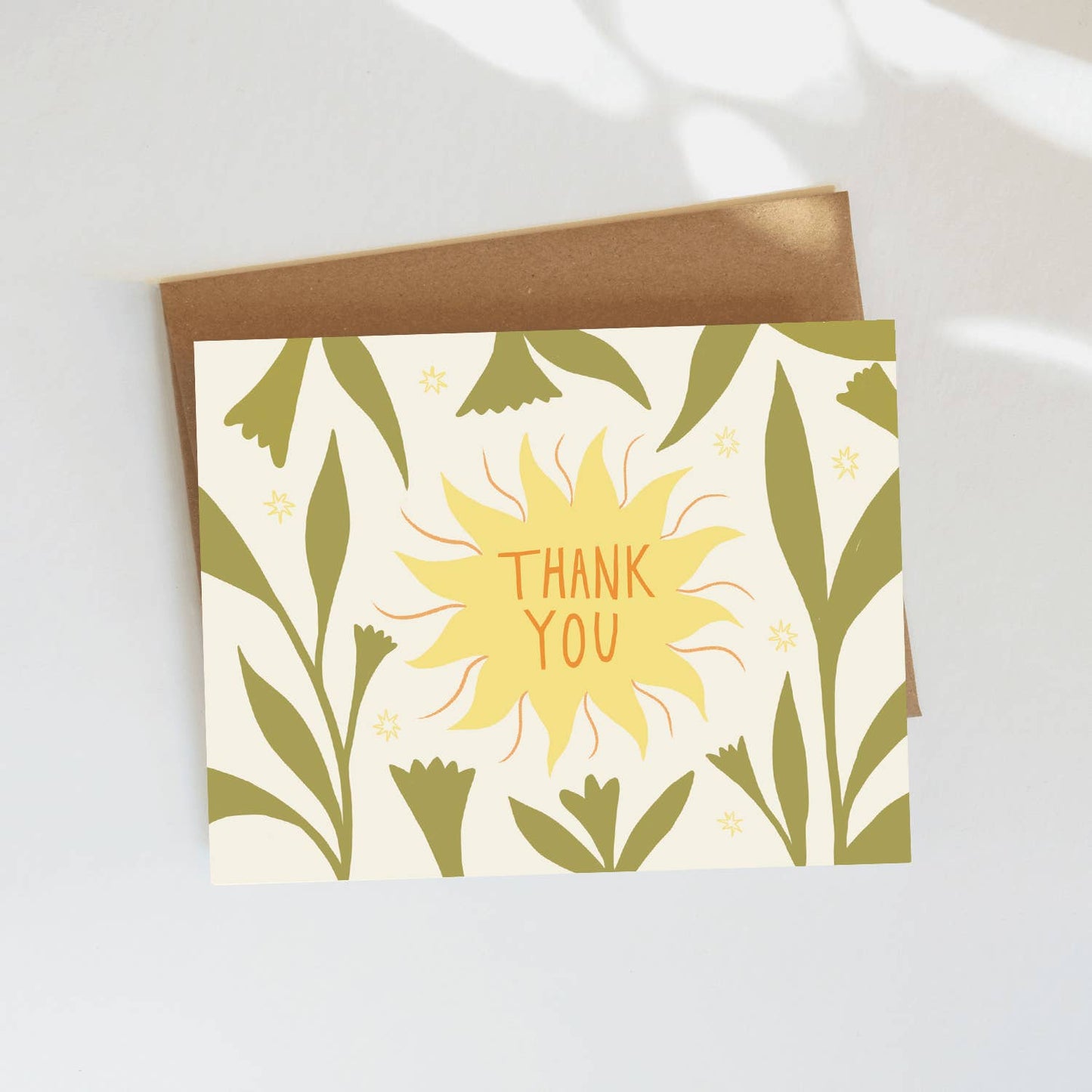 Sunshine Thank You Card by Elana Gabrielle