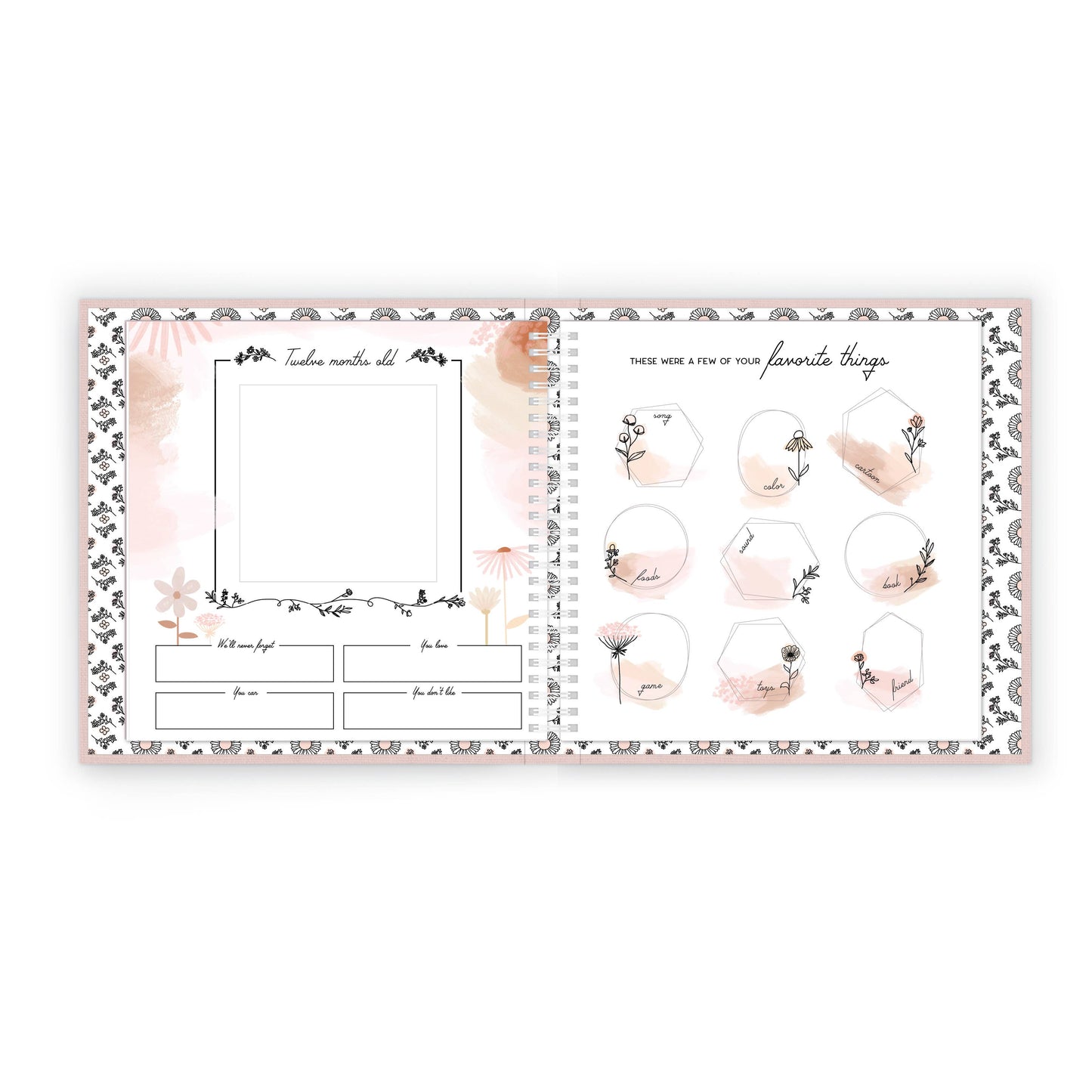 Wildflower Meadow Baby Memory Book by Lucy Darling