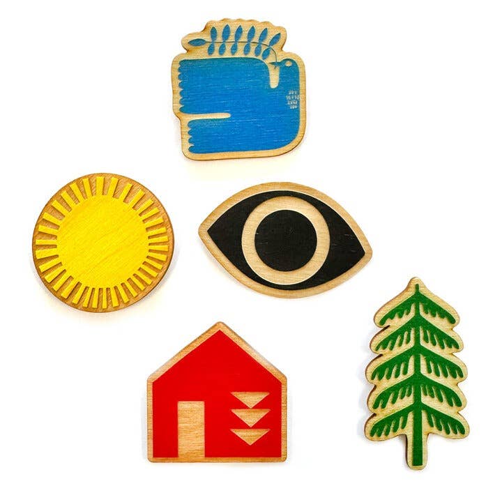 Lisa Congdon Designer Magnets | Set of 5 by SnowMade