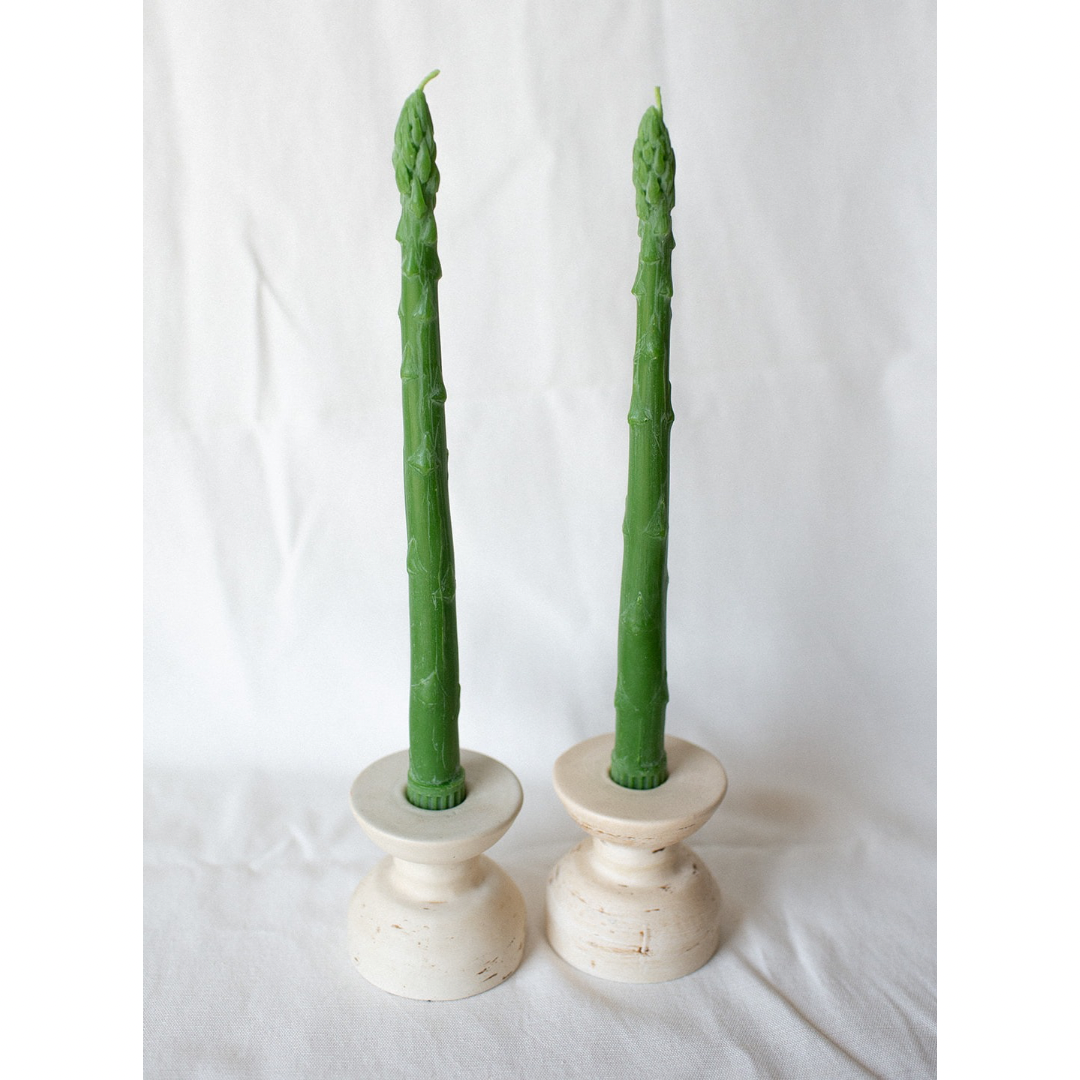 Asparagus Taper Candles by Happy Organics