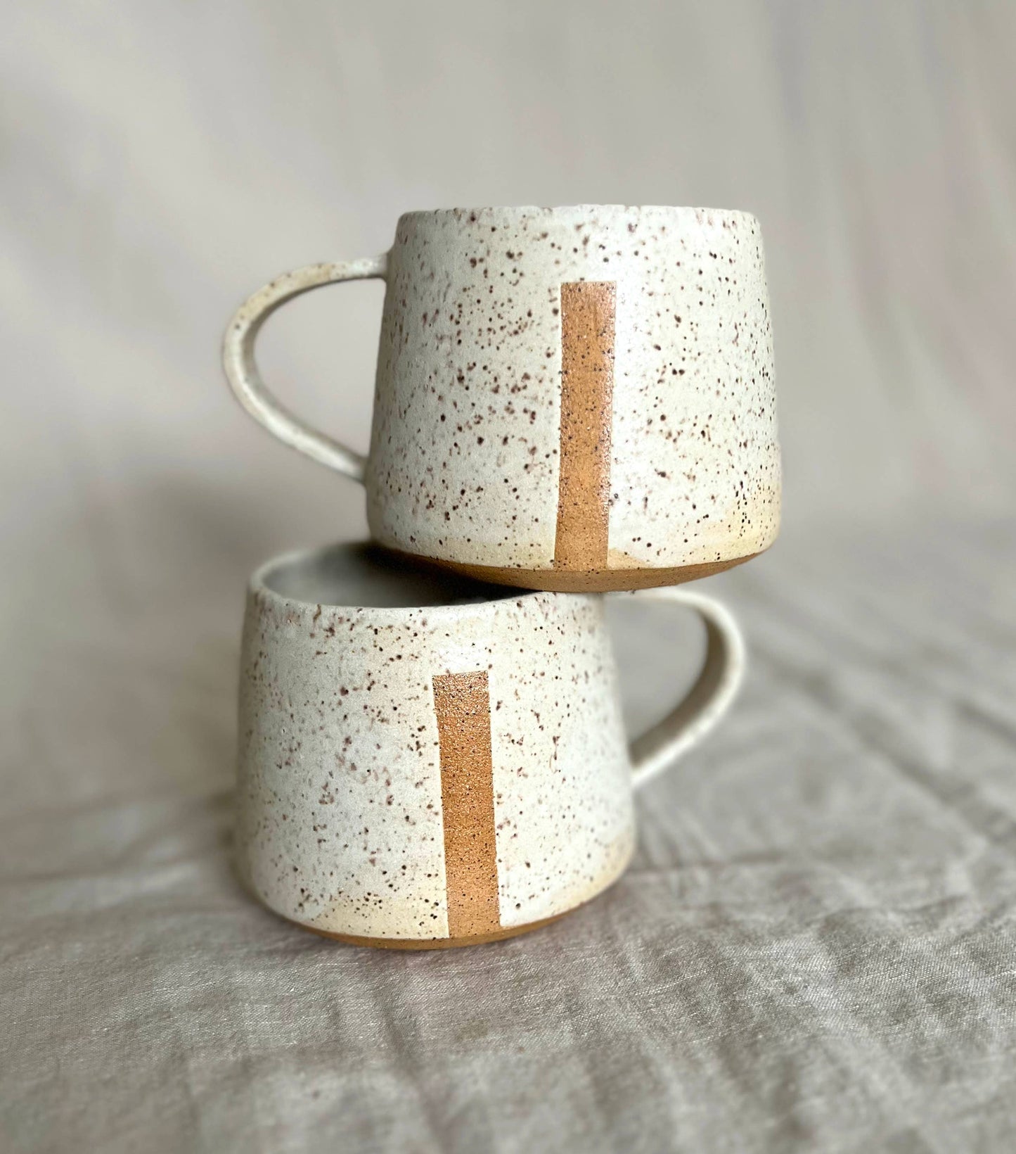 Cream Divide Mug by Void & Form Ceramics