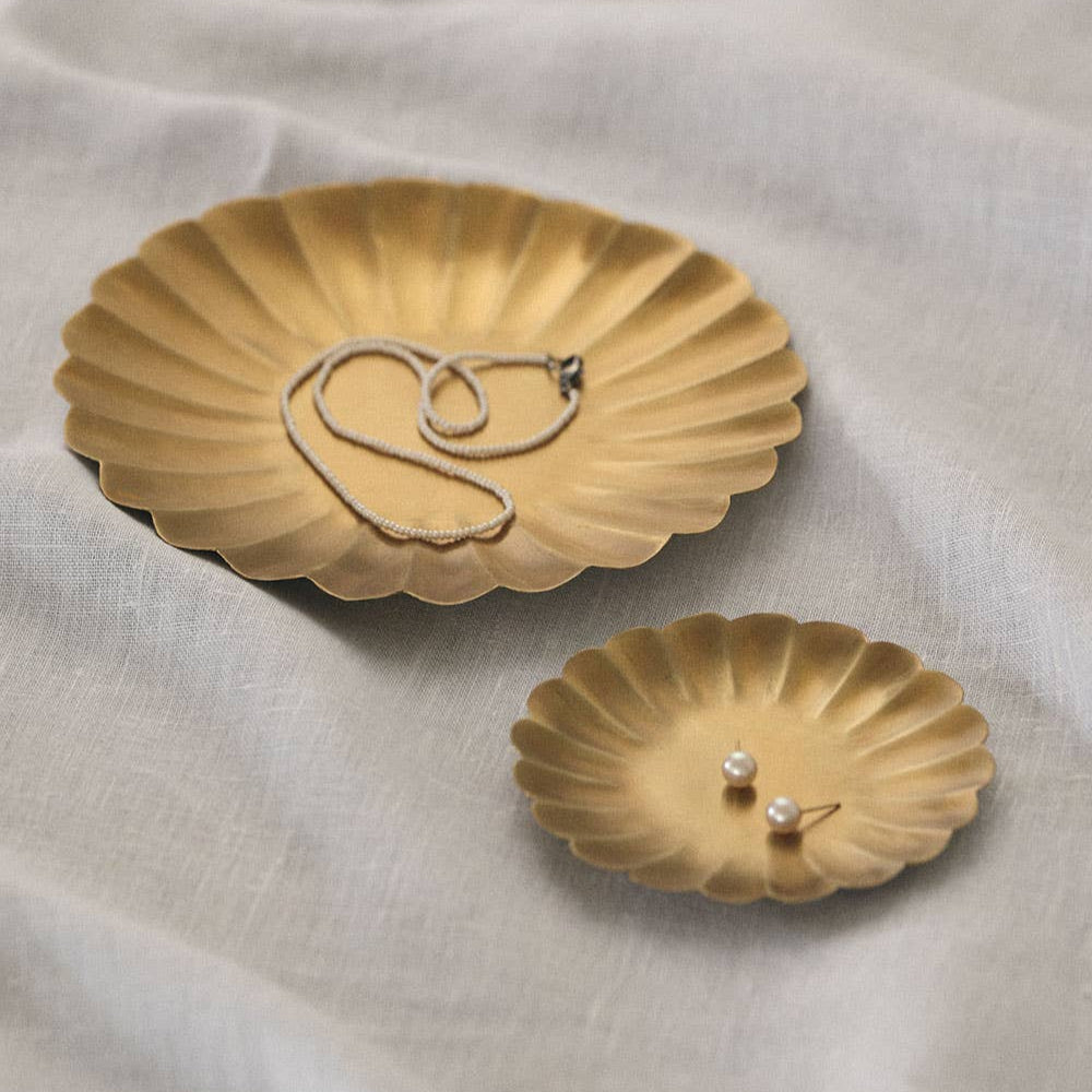 Brass Petal Tray by Fog Linen Work