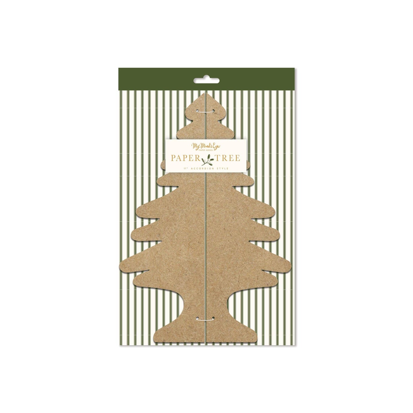 Christmas Memories Kraft Paper Tree Decor | Medium