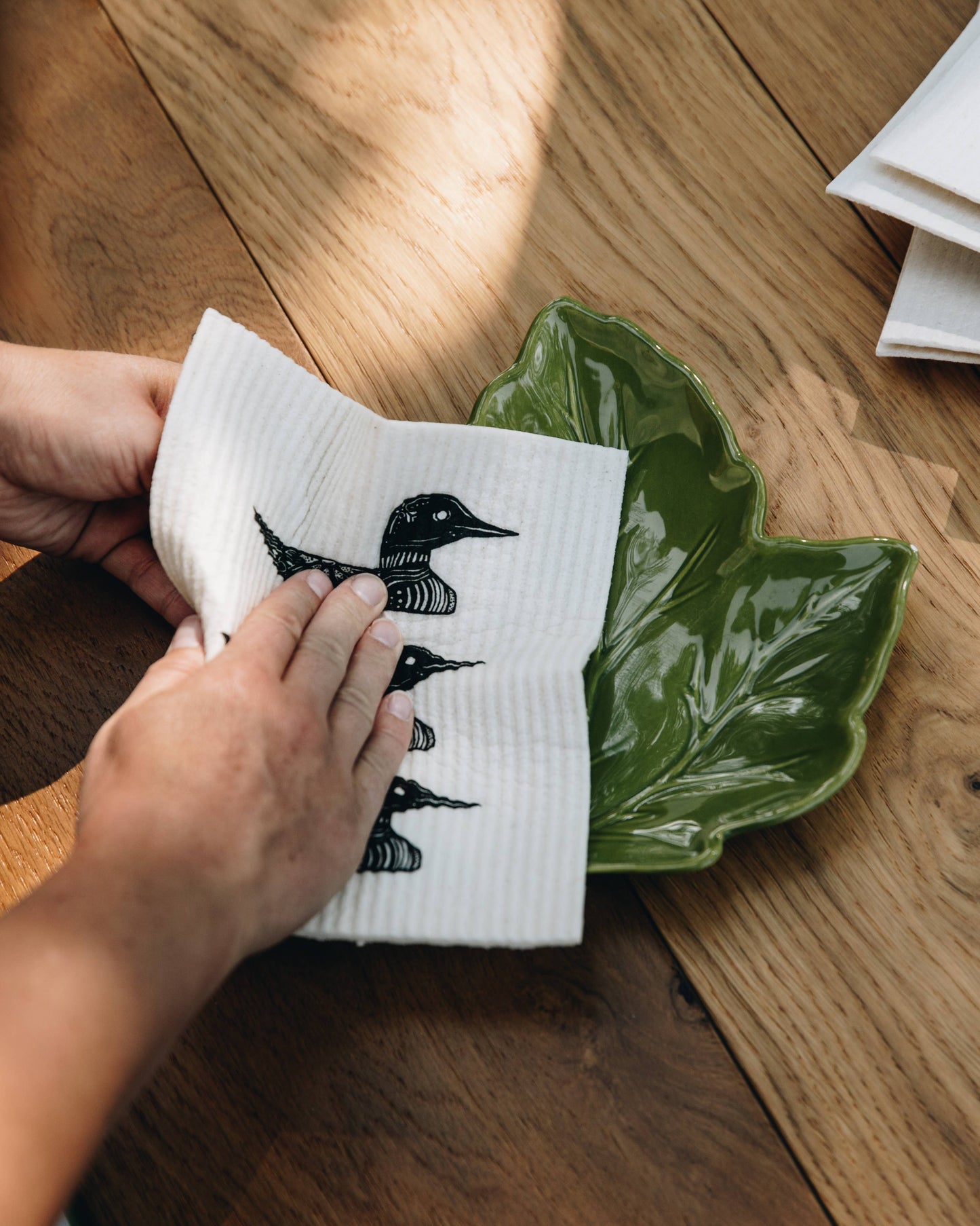 Common Loon Swedish Dishcloth by Hinterland Goods