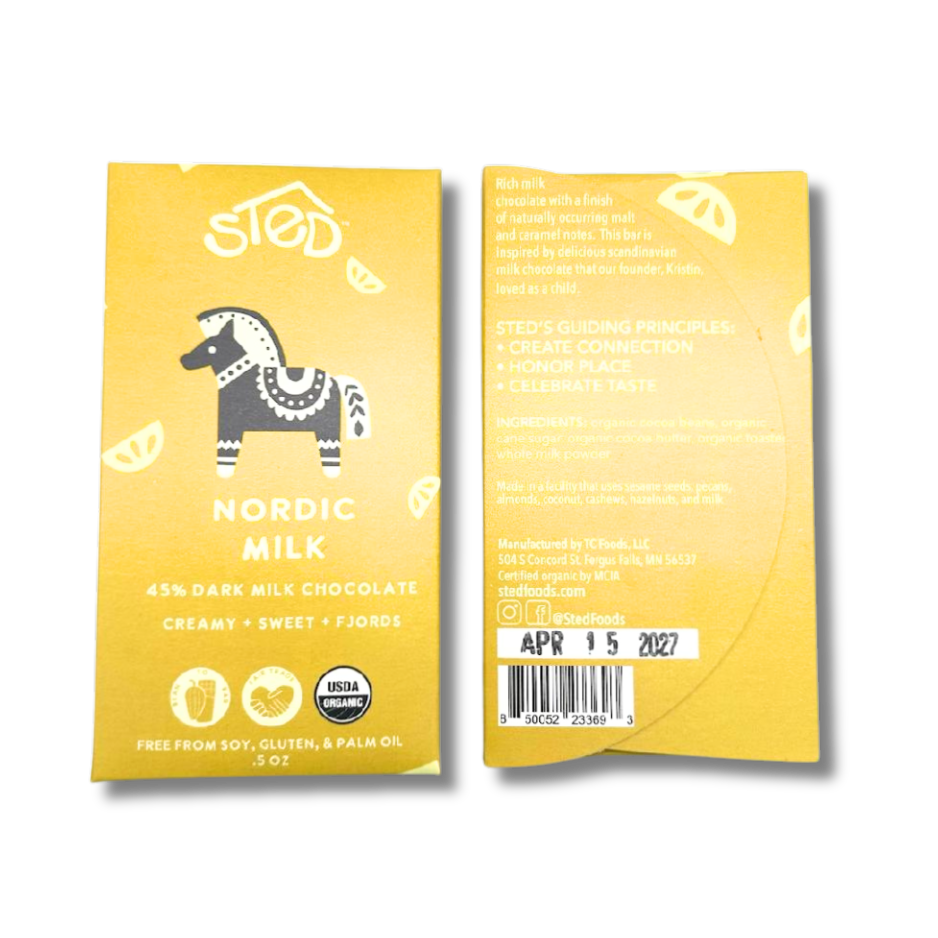 Nordic Milk Mini Chocolate Bar by Sted Foods