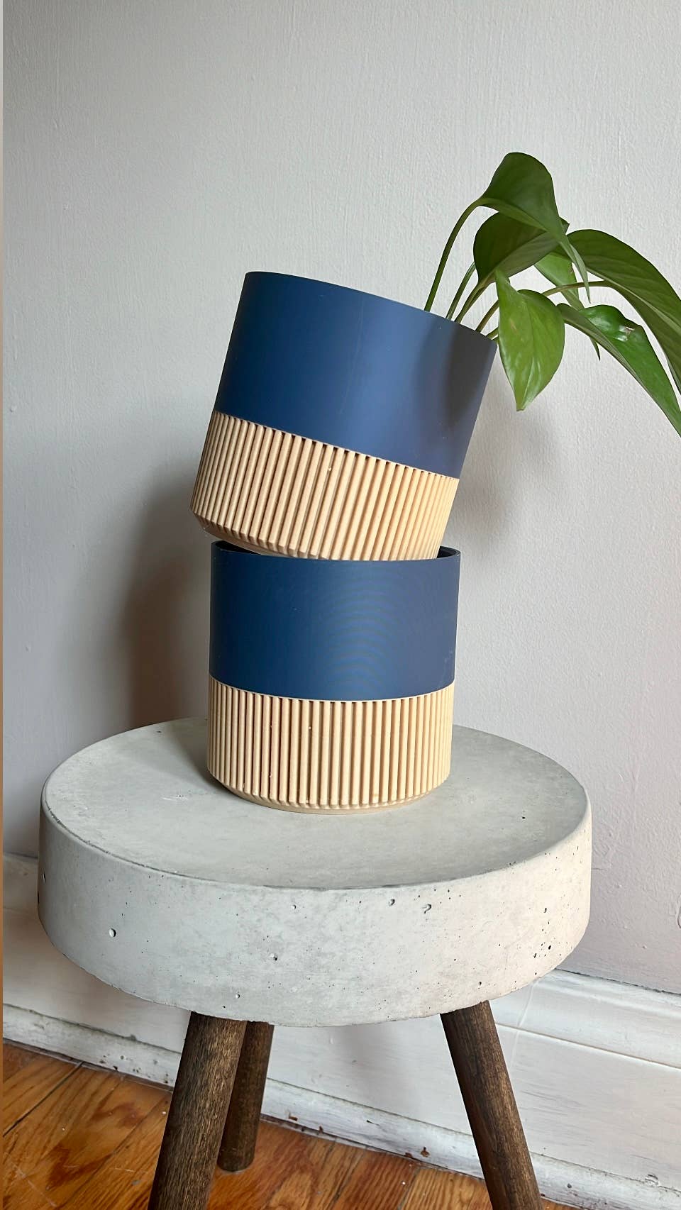 Modern Slat Planter | Medium by Prairie City Printing Co.