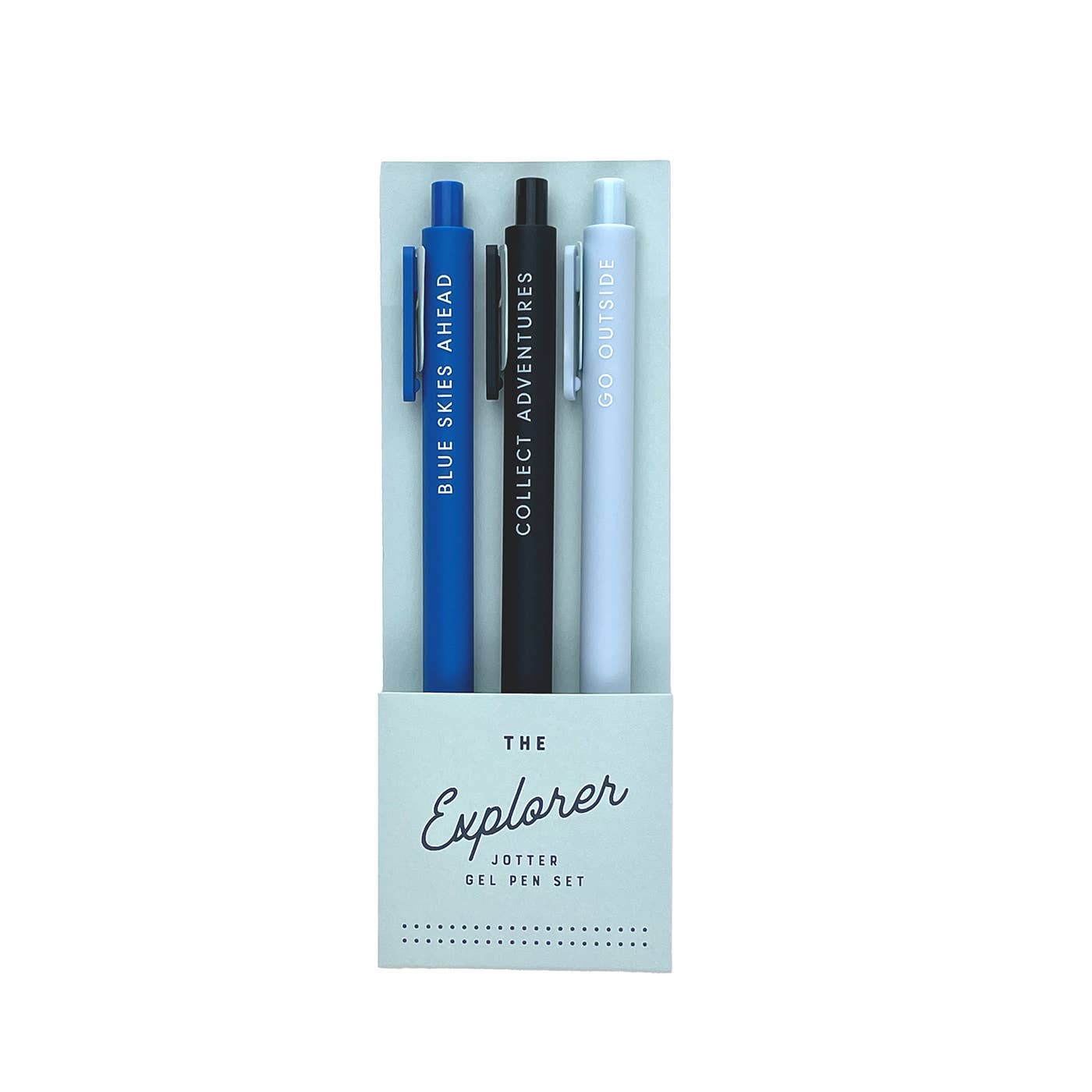 Explorer Jotter Gel Pen | Set of 3 by Ruff House Print Shop