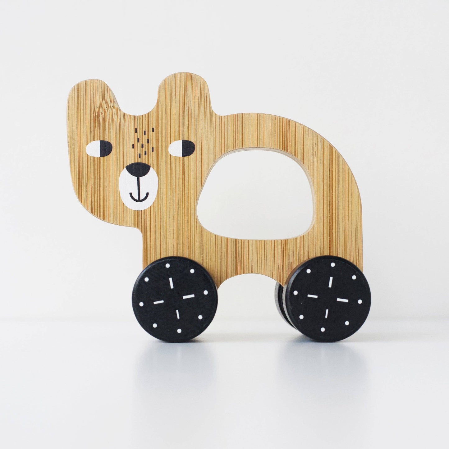 Wooden Push Toy | Bear by Wee Gallery