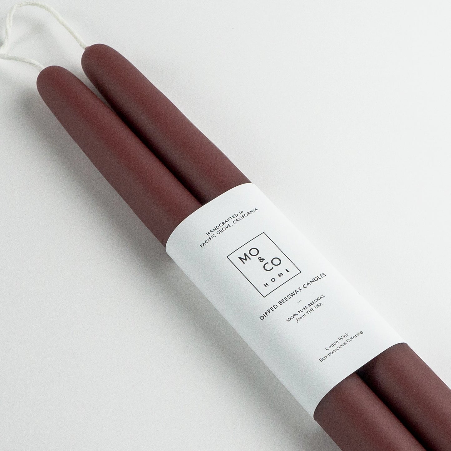 100% Beeswax Dipped Candles | 10" by Mo&Co Home