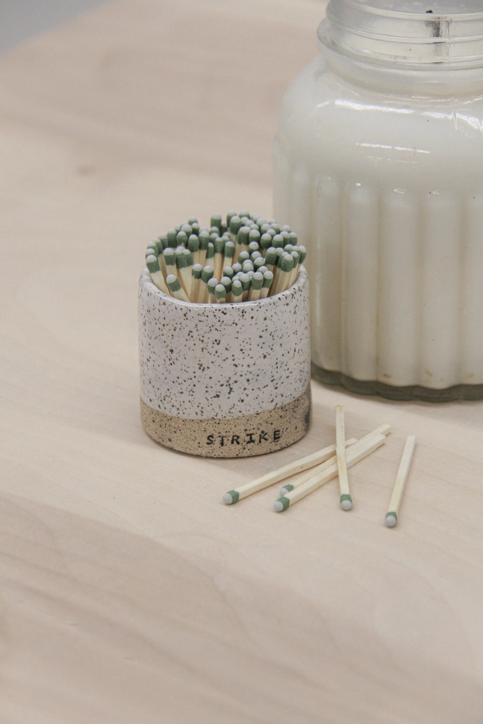 Speckle Candle Match Strikers by JordanB Ceramics