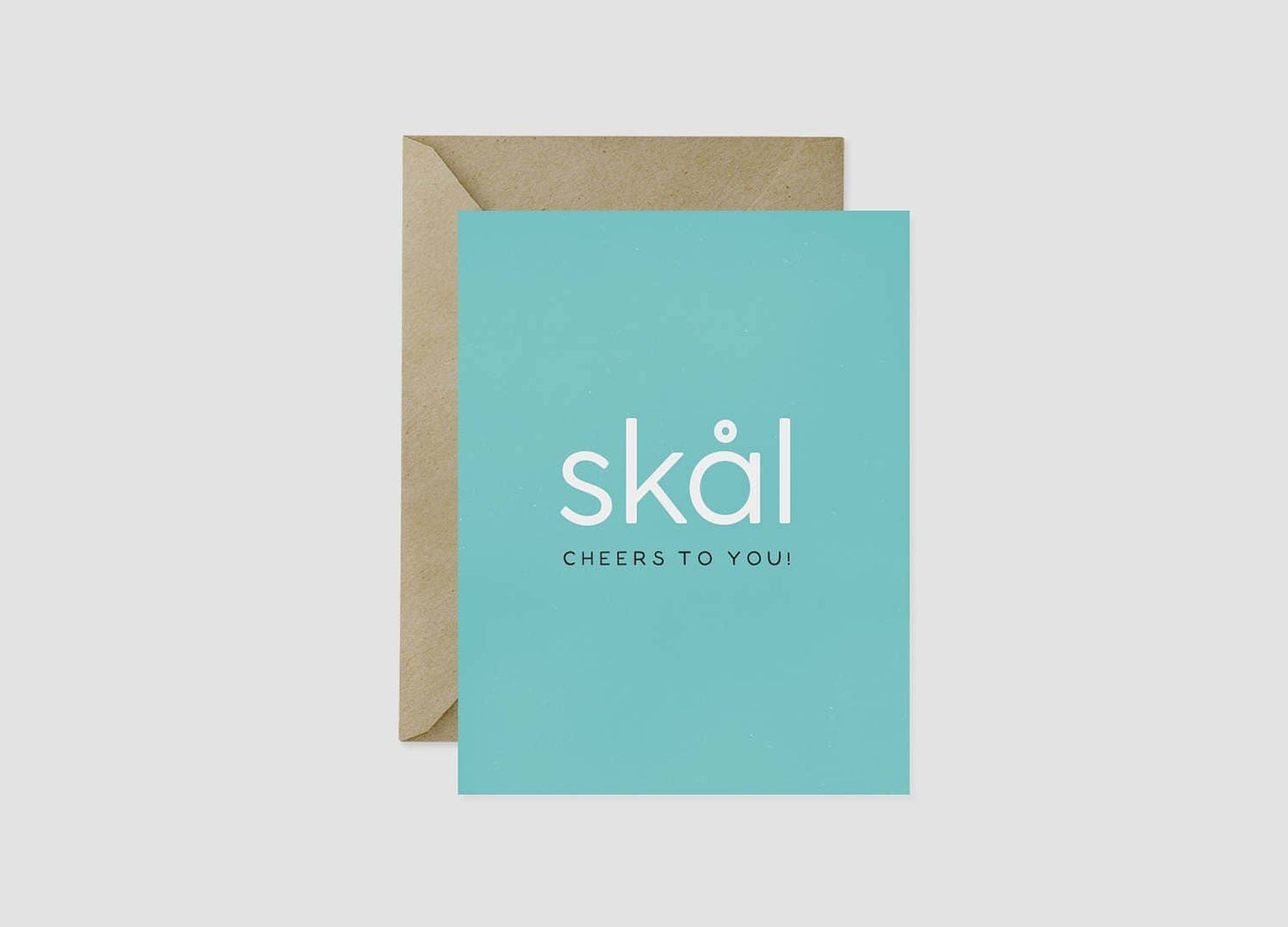 Skål Cheers To You Greeting Card by Nordic Fox Design Co.