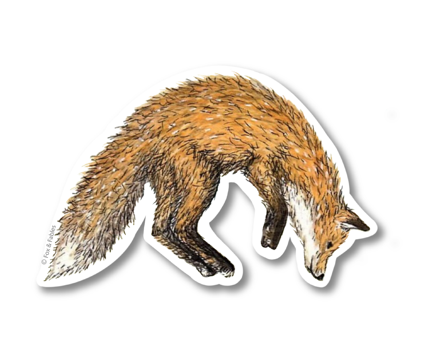 Fox Hop Sticker by Fox & Fables