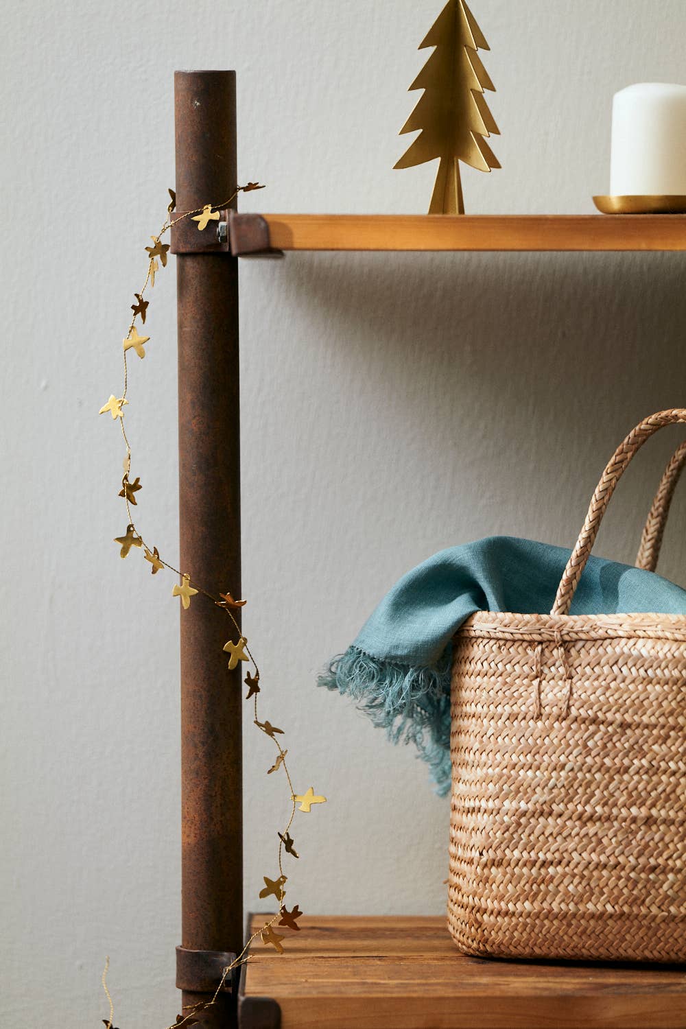 Brass Bird Garland by Fog Linen Work