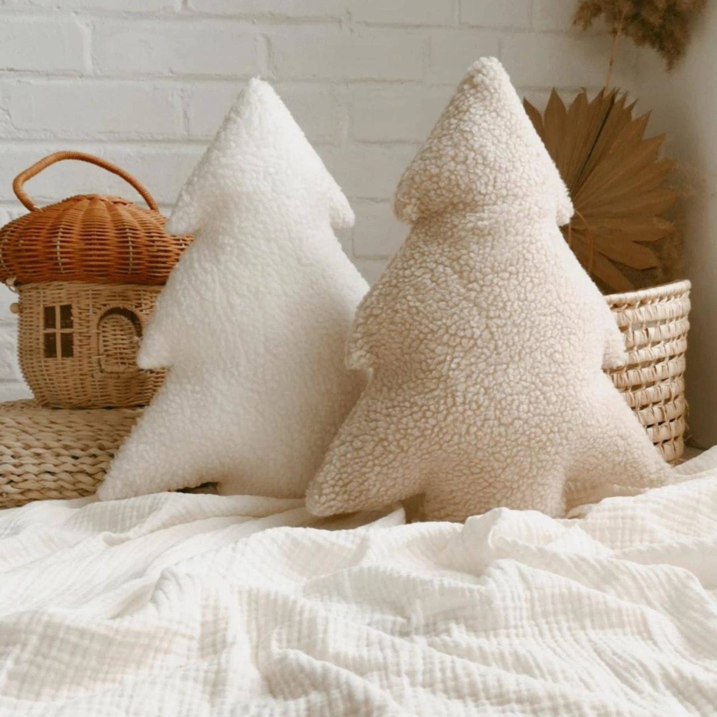 Into the Trees Boucle Accent Pillow | Cream by The Butter Flying