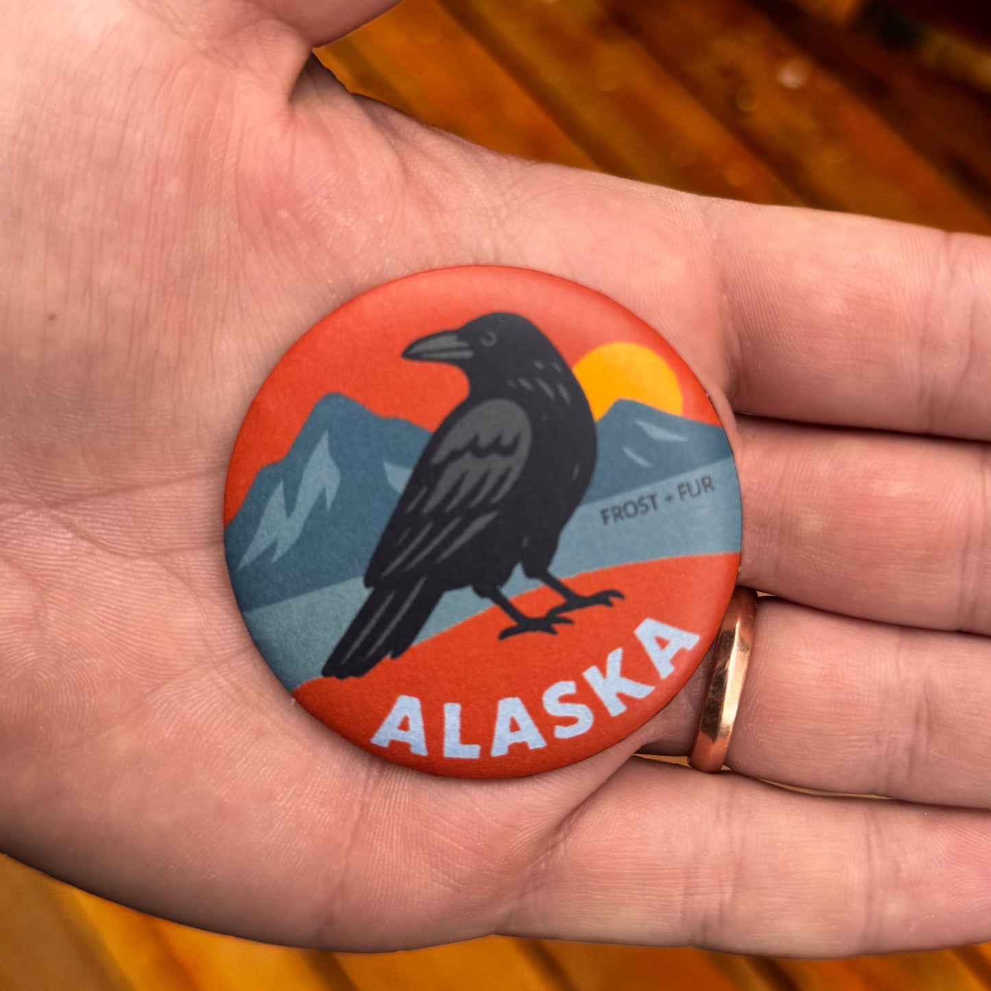 Raven Magnet by Frost and Fur