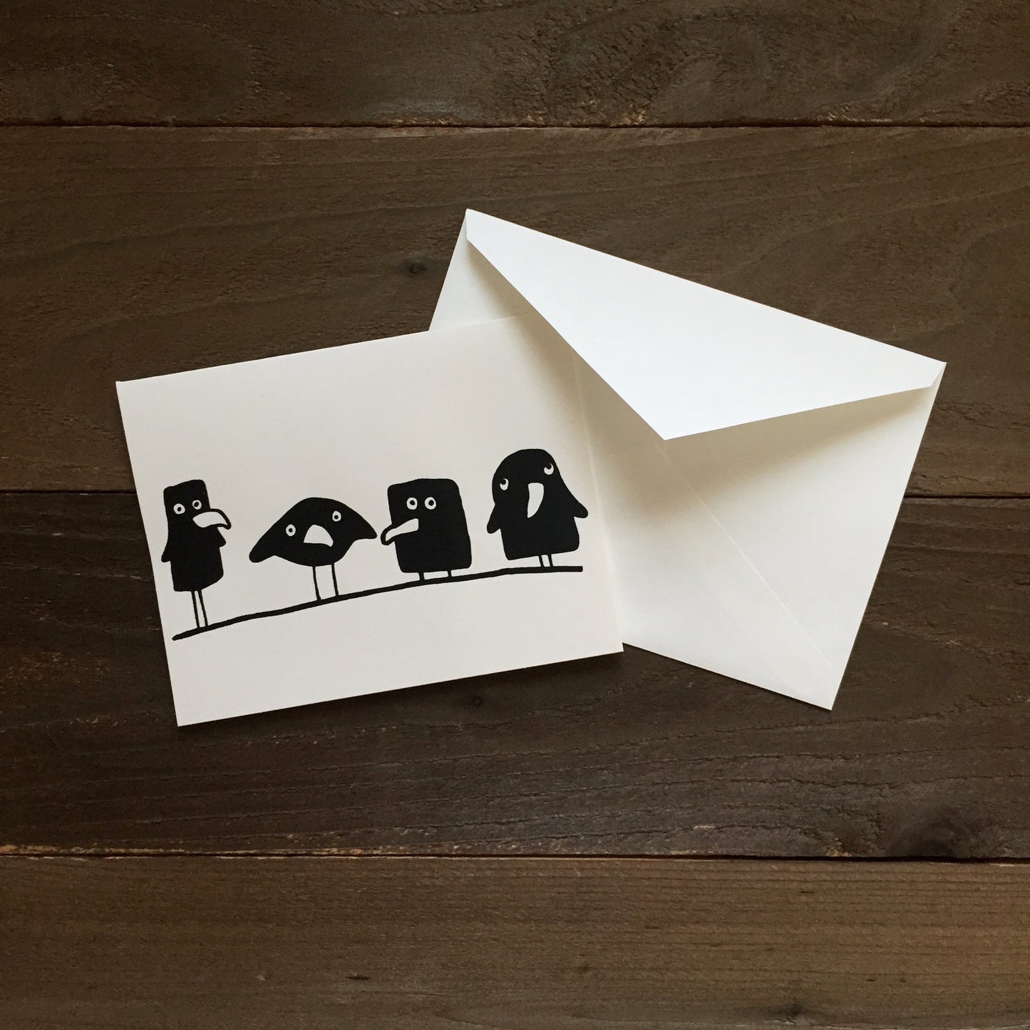 4 Funny Ravens Card - Happy Birthday - by Printworthy