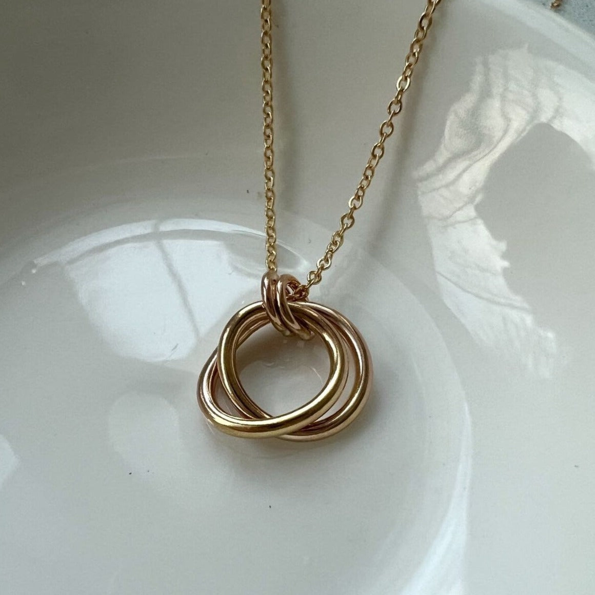 Gold Roundabout Necklace by Elm Designs