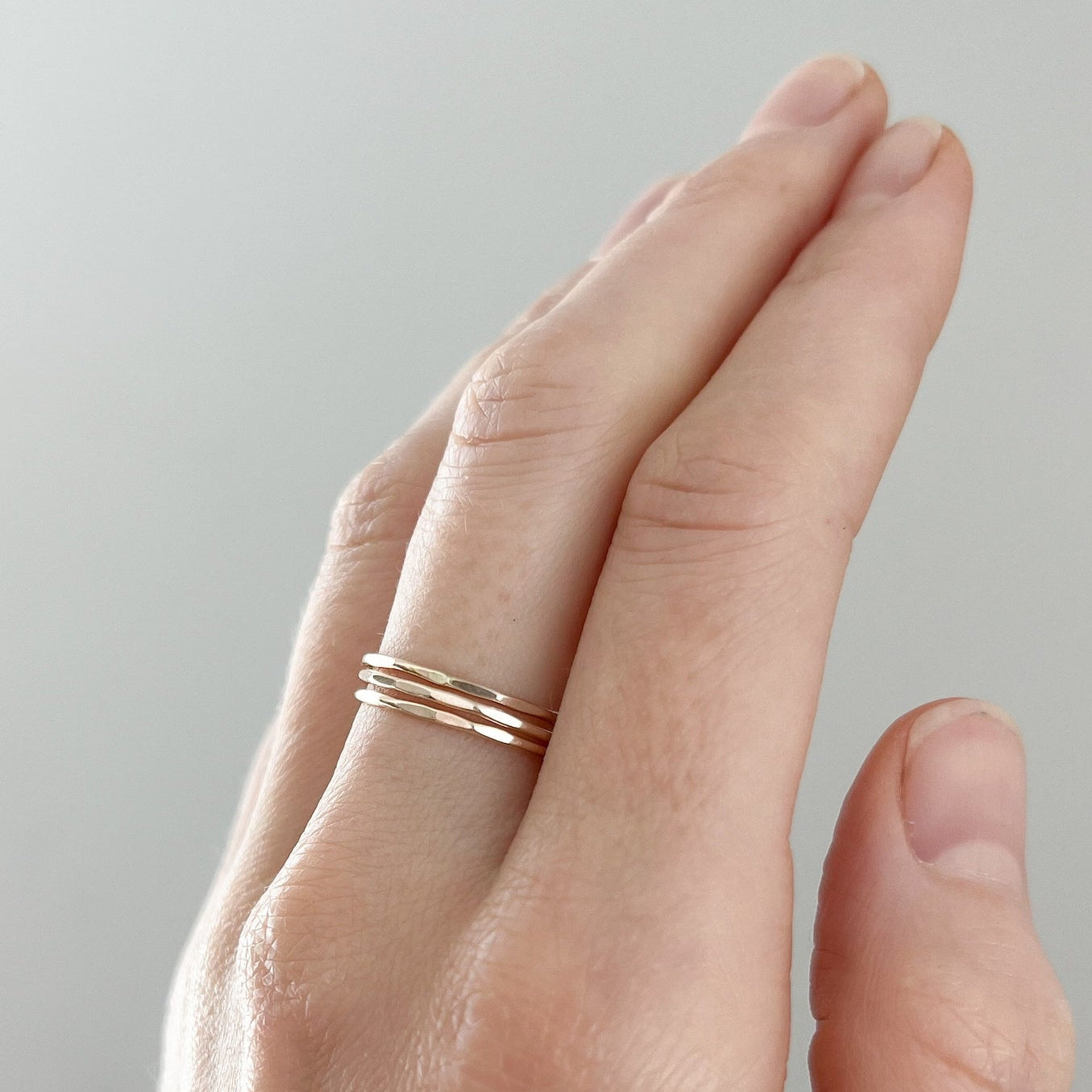 A || Gold Ring Stack by Elm Designs
